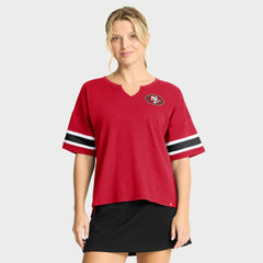 Fanatics San Francisco 49ers Women's Redzone Curl Route T-Shirt Scarlet