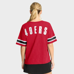 Fanatics San Francisco 49ers Women's Redzone Curl Route T-Shirt Scarlet