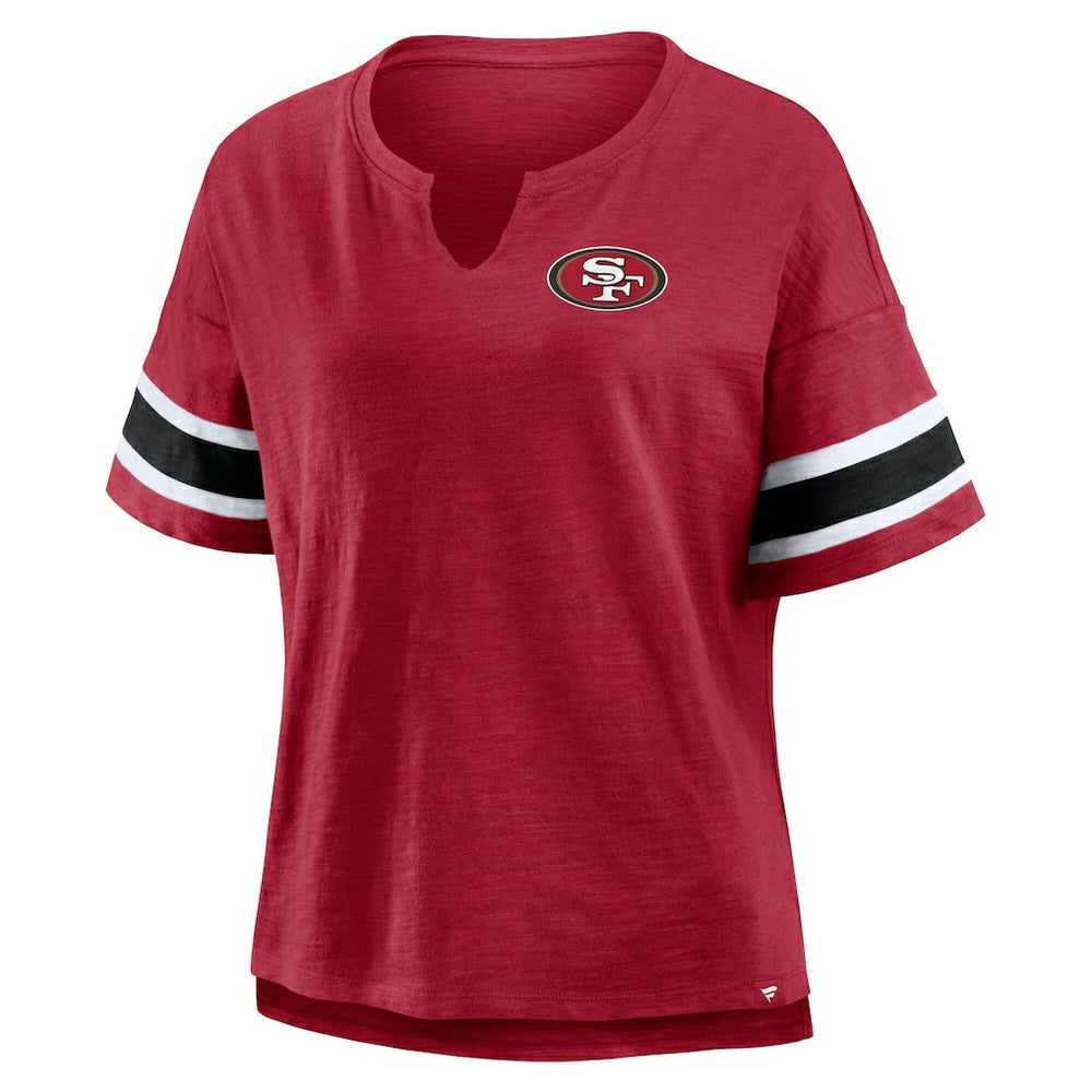 Fanatics San Francisco 49ers Women's Redzone Curl Route T-Shirt Scarlet