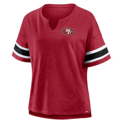 Fanatics San Francisco 49ers Women's Redzone Curl Route T-Shirt Scarlet