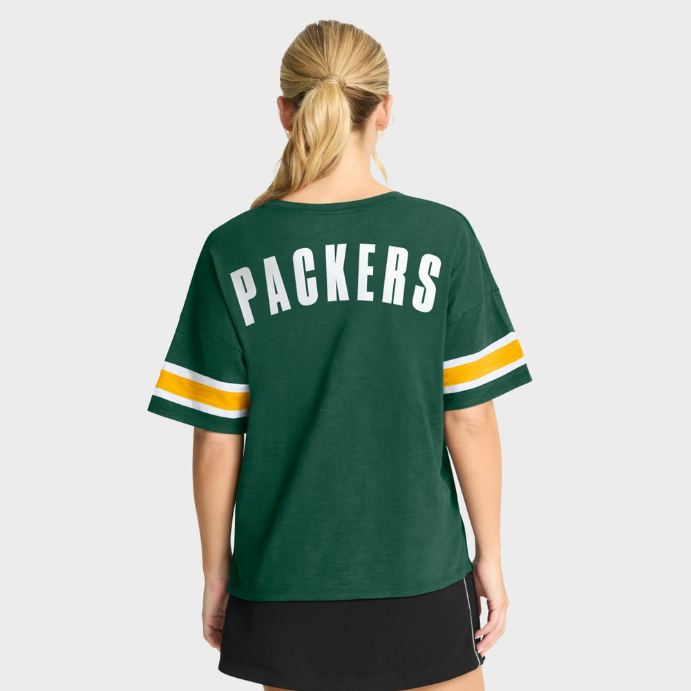 Fanatics Green Bay Packers Women's Redzone Curl Route T-Shirt Green