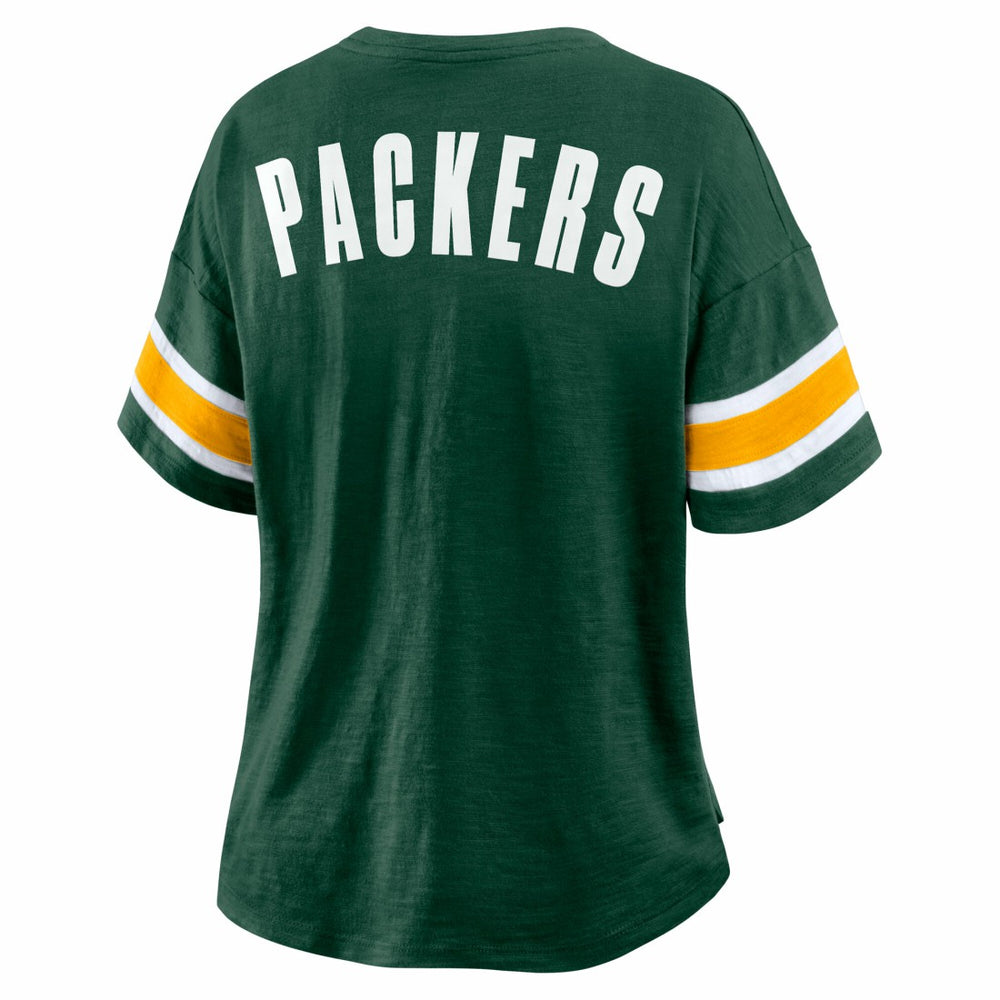 Fanatics Green Bay Packers Women's Redzone Curl Route T-Shirt Green