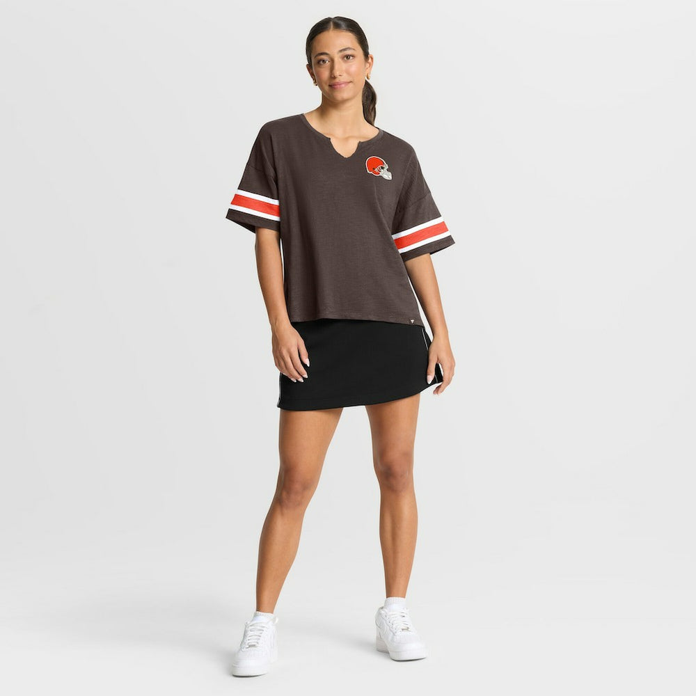 Fanatics Cleveland Browns Women's Redzone Curl Route T-Shirt Brown