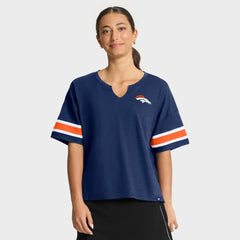 Fanatics Denver Broncos Women's Redzone Curl Route T-Shirt Navy