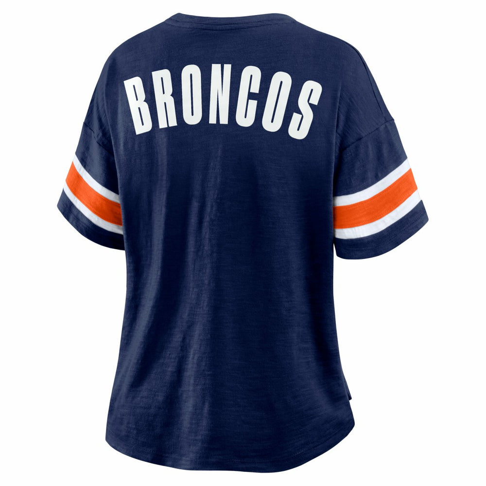 Fanatics Denver Broncos Women's Redzone Curl Route T-Shirt Navy
