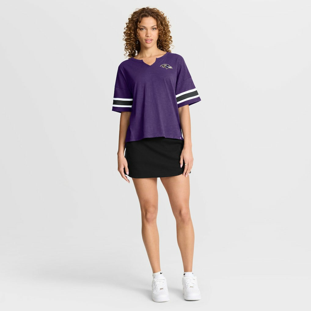Fanatics Baltimore Ravens Women's Redzone Curl Route T-Shirt Purple