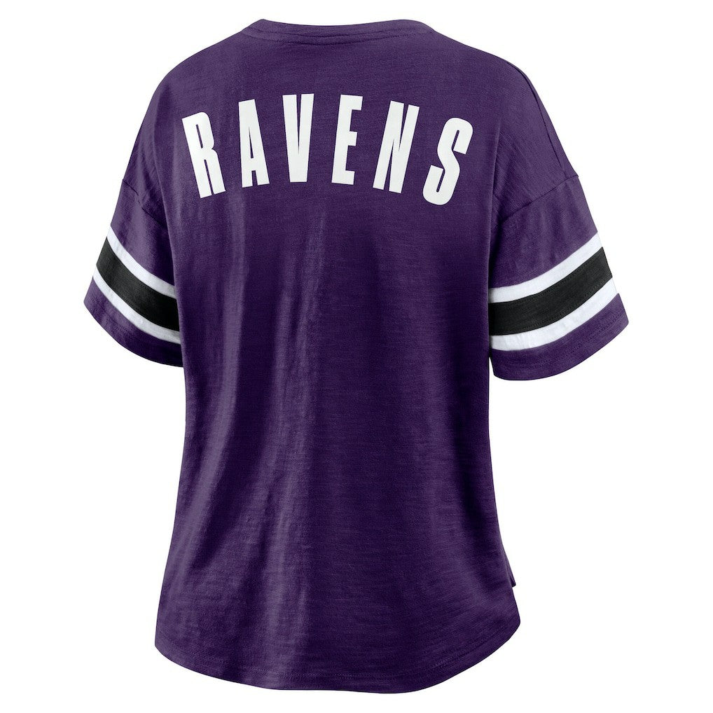 Fanatics Baltimore Ravens Women's Redzone Curl Route T-Shirt Purple