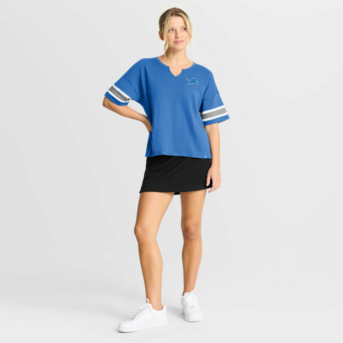 Fanatics Detroit Lions Women's Redzone Curl Route T-Shirt Blue