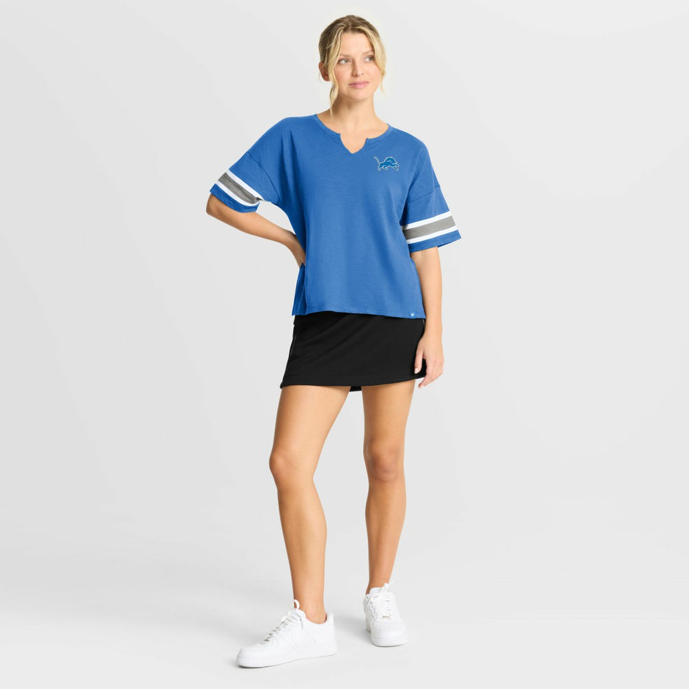 Fanatics Detroit Lions Women's Redzone Curl Route T-Shirt Blue