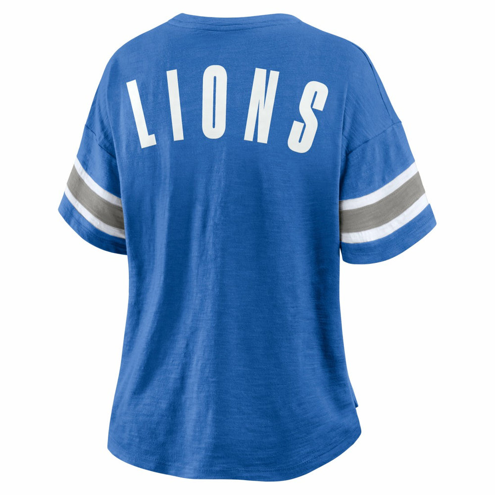 Fanatics Detroit Lions Women's Redzone Curl Route T-Shirt Blue