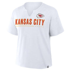 Fanatics Kansas City Chiefs Women's Redzone Slub Boxy T-Shirt White