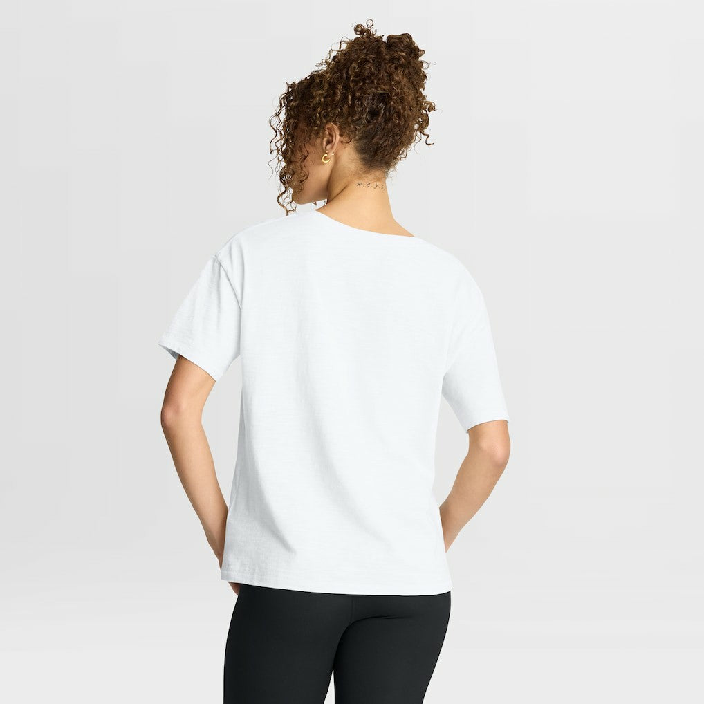 Fanatics Las Vegas Raiders Women's Redzone Slub Boxy T-Shirt White