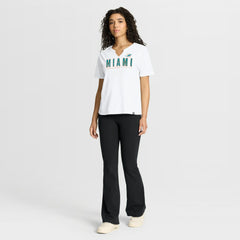 Fanatics Miami Dolphins Women's Redzone Slub Boxy T-Shirt White