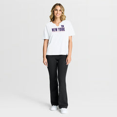 Fanatics New York Giants Women's Redzone Slub Boxy T-Shirt White