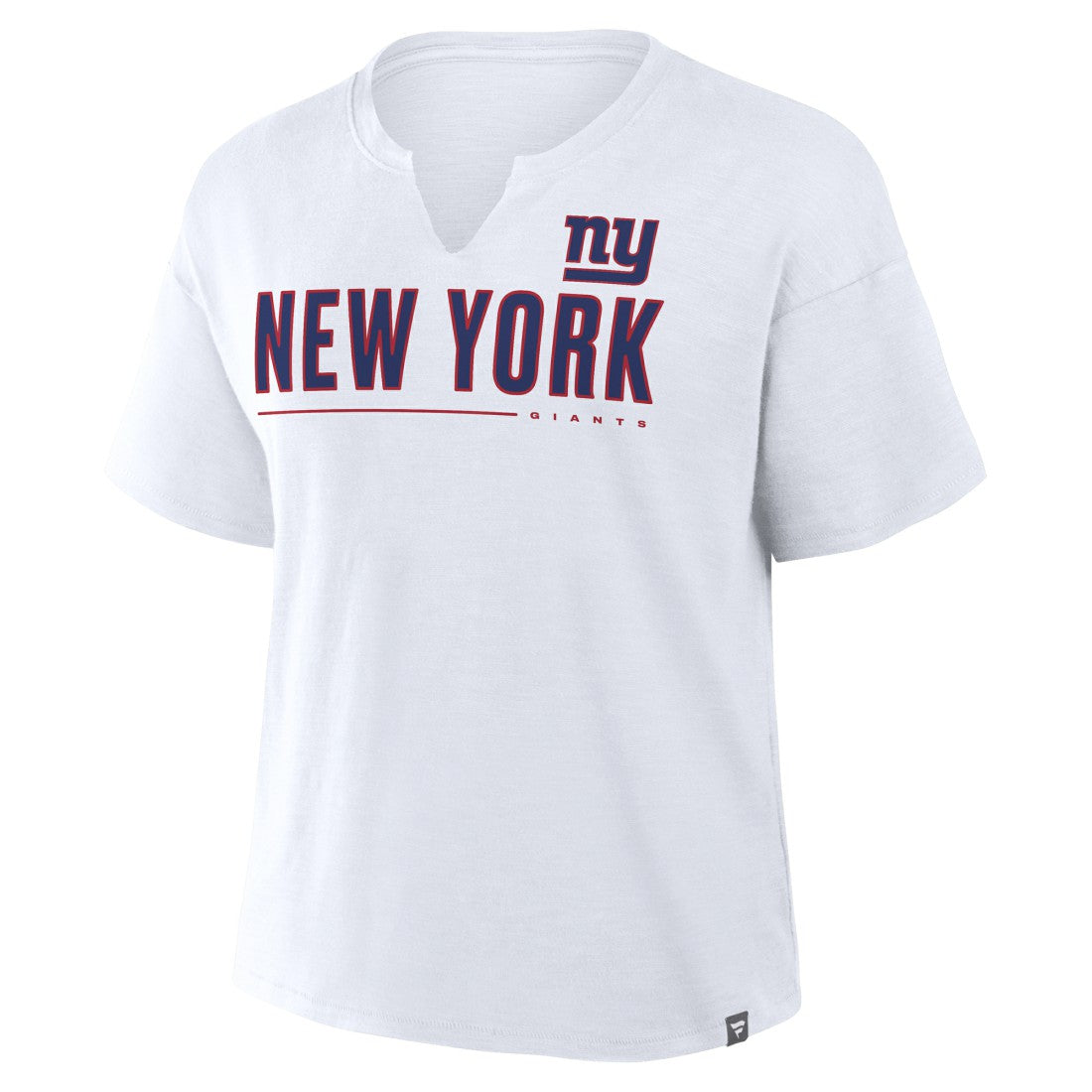 Fanatics New York Giants Women's Redzone Slub Boxy T-Shirt White