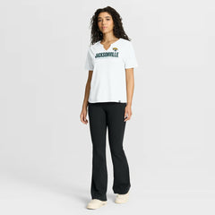 Fanatics Jacksonville Jaguars Women's Redzone Slub Boxy T-Shirt White