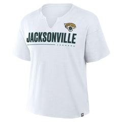 Fanatics Jacksonville Jaguars Women's Redzone Slub Boxy T-Shirt White