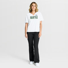 Fanatics Seattle Seahawks Women's Redzone Slub Boxy T-Shirt White