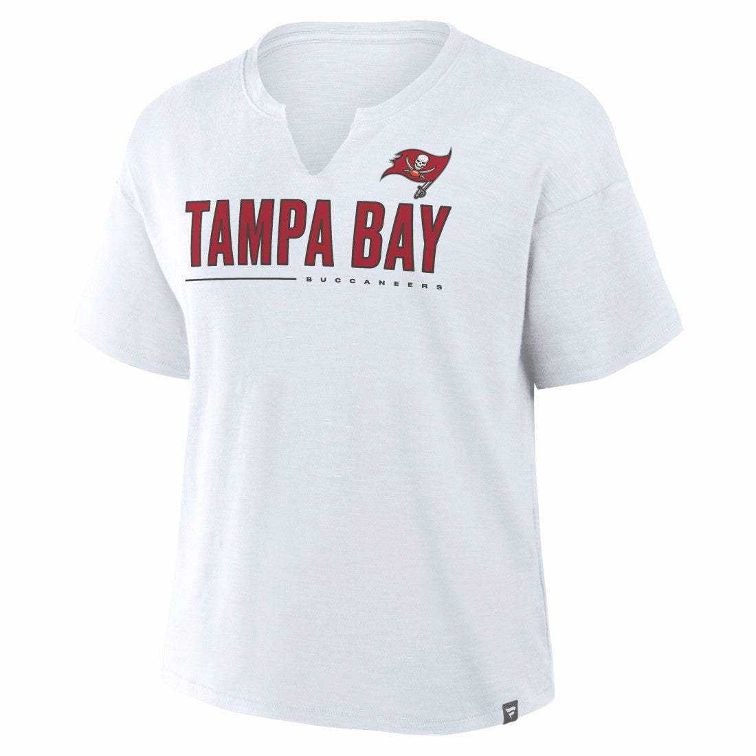 Fanatics Tampa Bay Buccaneers Women's Redzone Slub Boxy T-Shirt White
