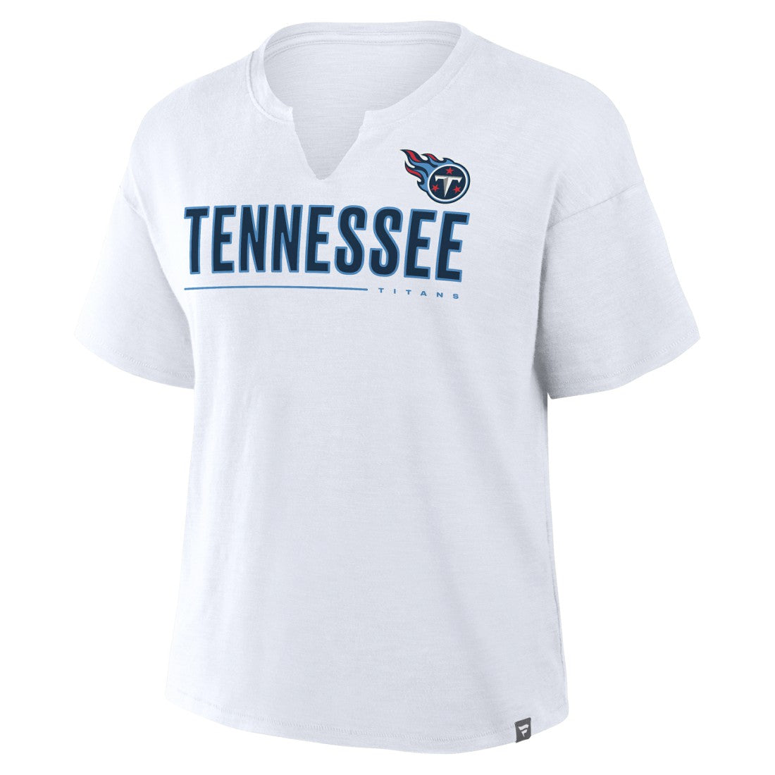 Fanatics Tennessee Titans Women's Redzone Slub Boxy T-Shirt White
