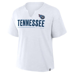 Fanatics Tennessee Titans Women's Redzone Slub Boxy T-Shirt White