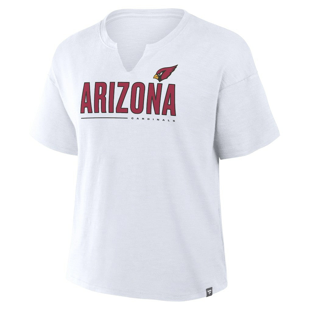 Fanatics Arizona Cardinals Women's Redzone Slub Boxy T-Shirt White