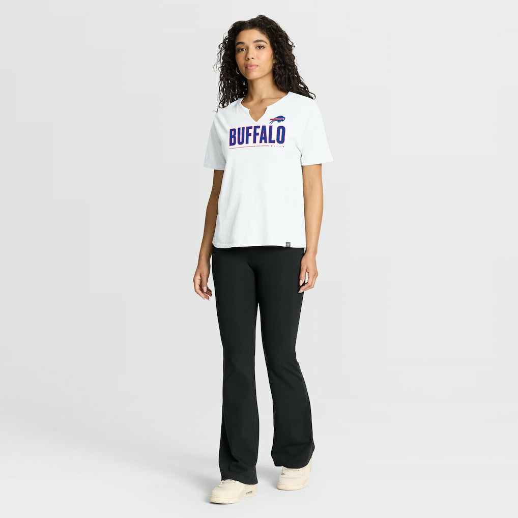 Fanatics Buffalo Bills Women's Redzone Slub Boxy T-Shirt White