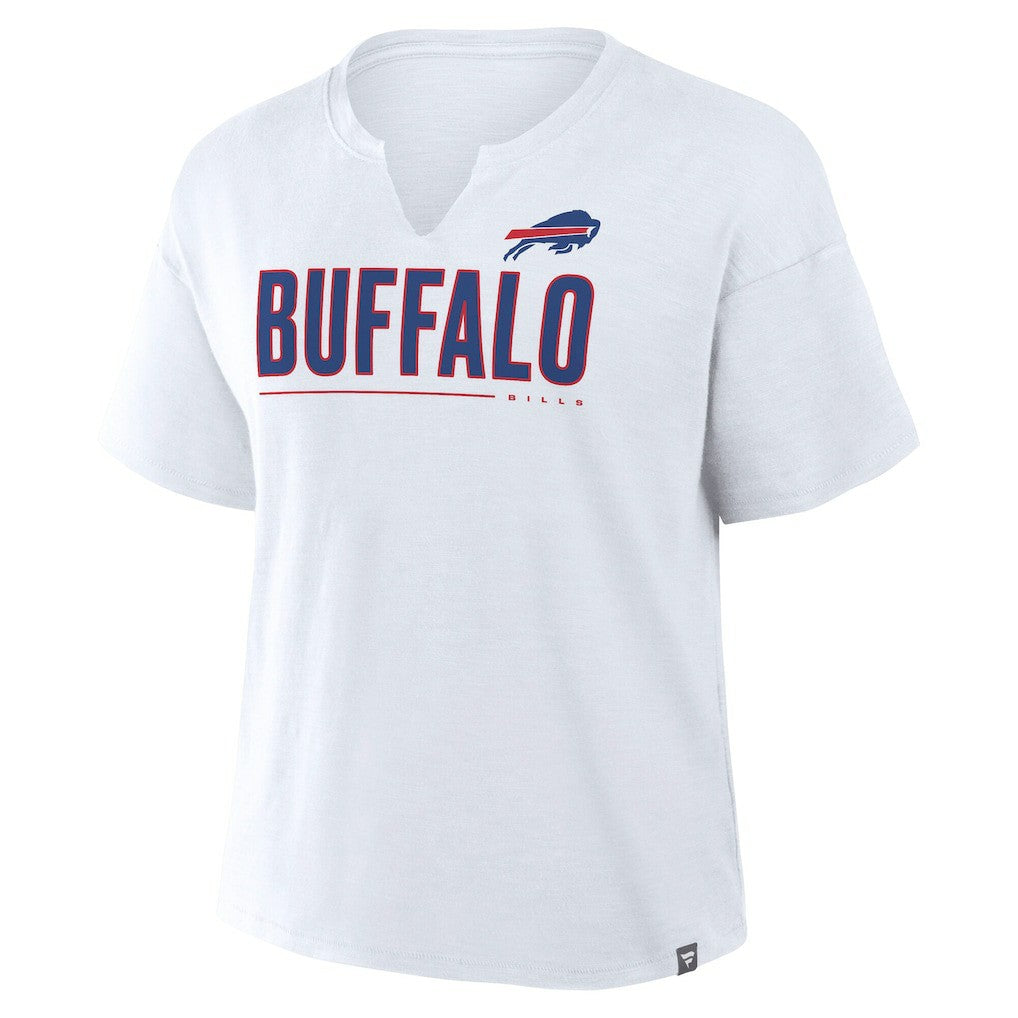 Fanatics Buffalo Bills Women's Redzone Slub Boxy T-Shirt White
