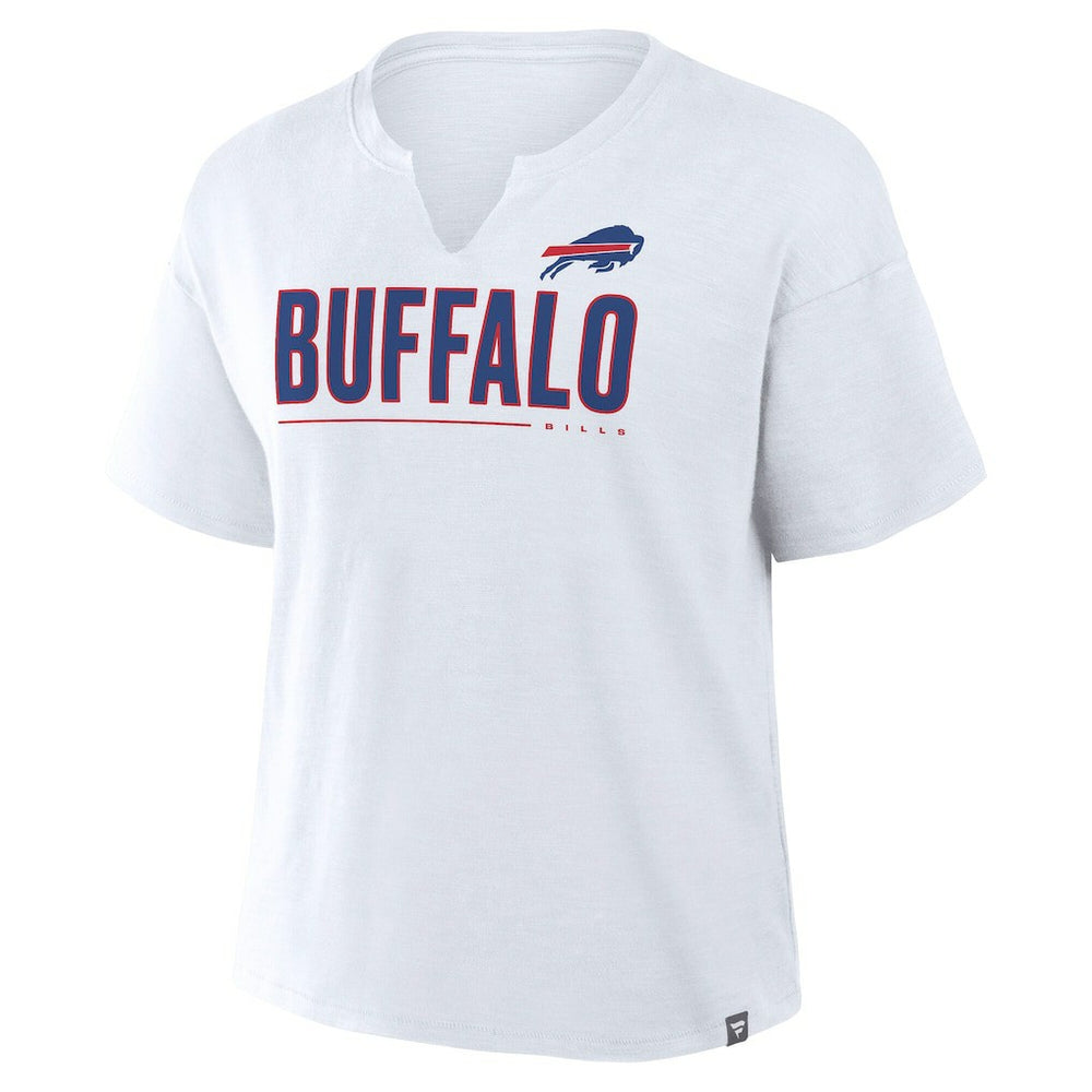 Fanatics Buffalo Bills Women's Redzone Slub Boxy T-Shirt White