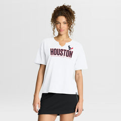 Fanatics Houston Texans Women's Redzone Slub Boxy T-Shirt White