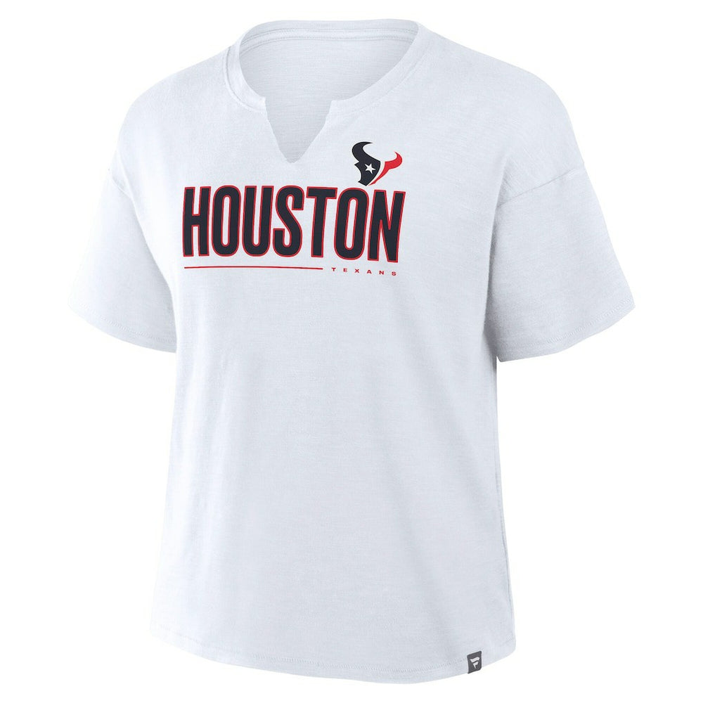 Fanatics Houston Texans Women's Redzone Slub Boxy T-Shirt White