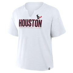 Fanatics Houston Texans Women's Redzone Slub Boxy T-Shirt White