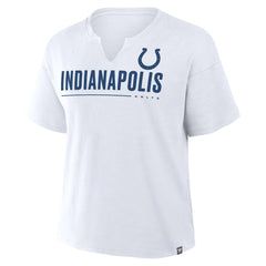 Fanatics Indianapolis Colts Women's Redzone Slub Boxy T-Shirt White