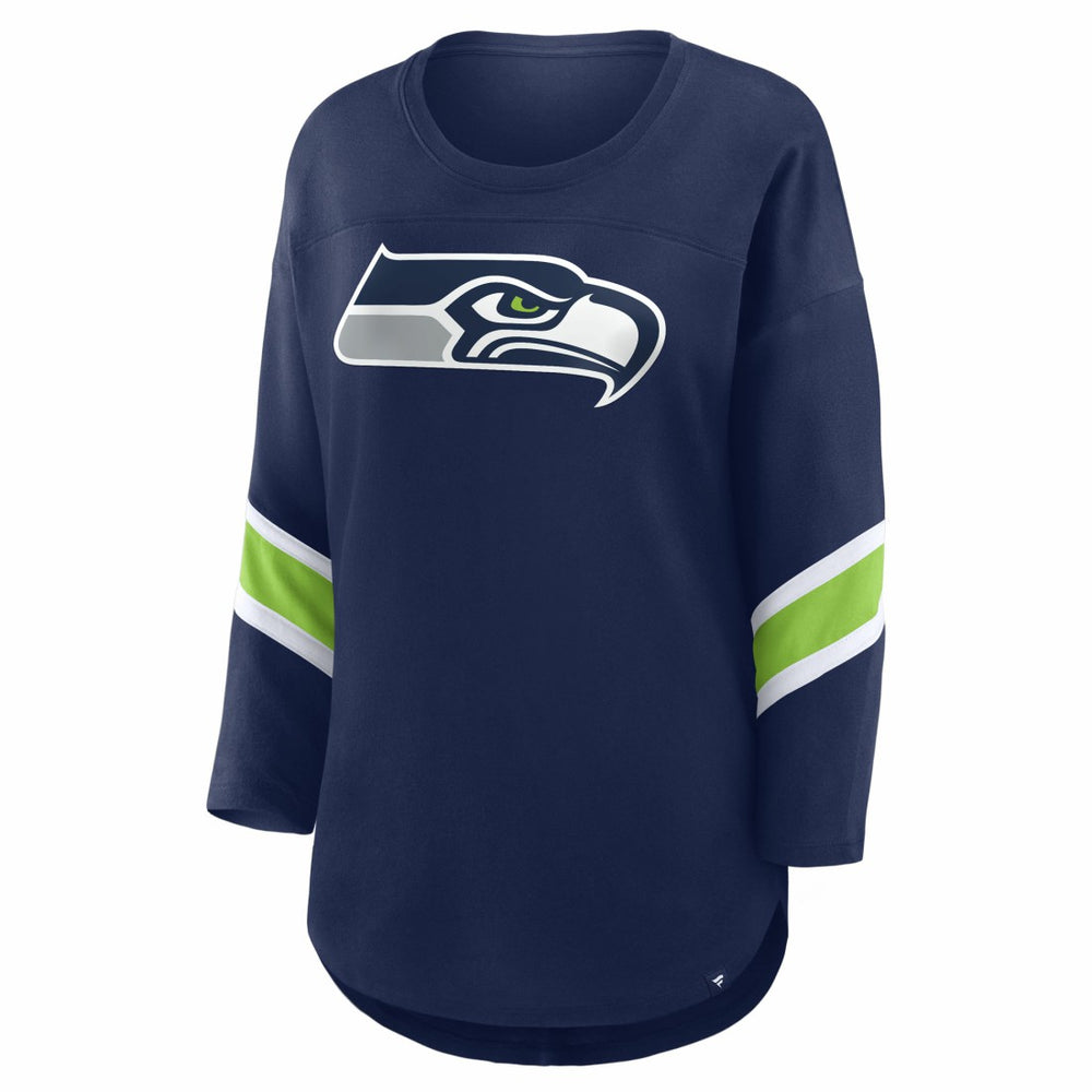 Fanatics Seattle Seahawks Women's Redzone 3/4-Sleeve T-Shirt College Navy