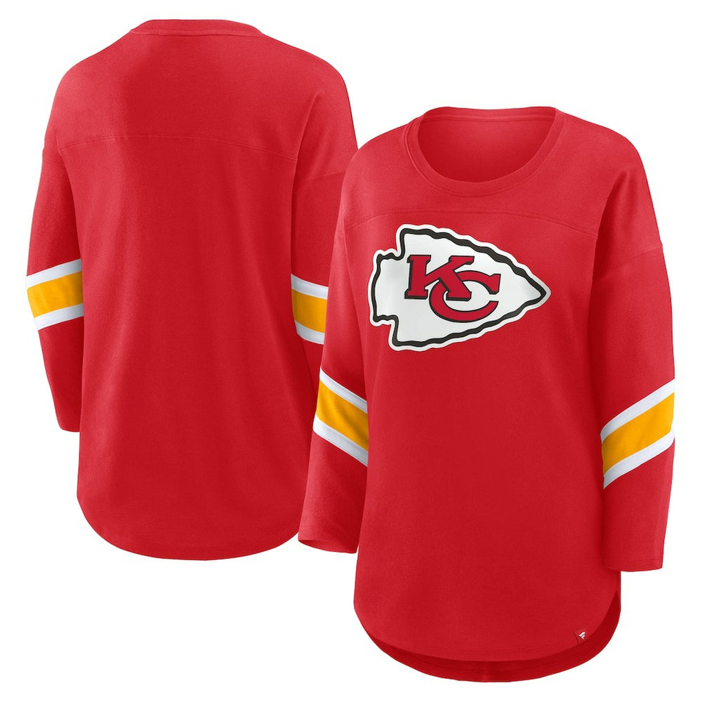 Fanatics Kansas City Chiefs Women's Redzone 3/4-Sleeve T-Shirt Red