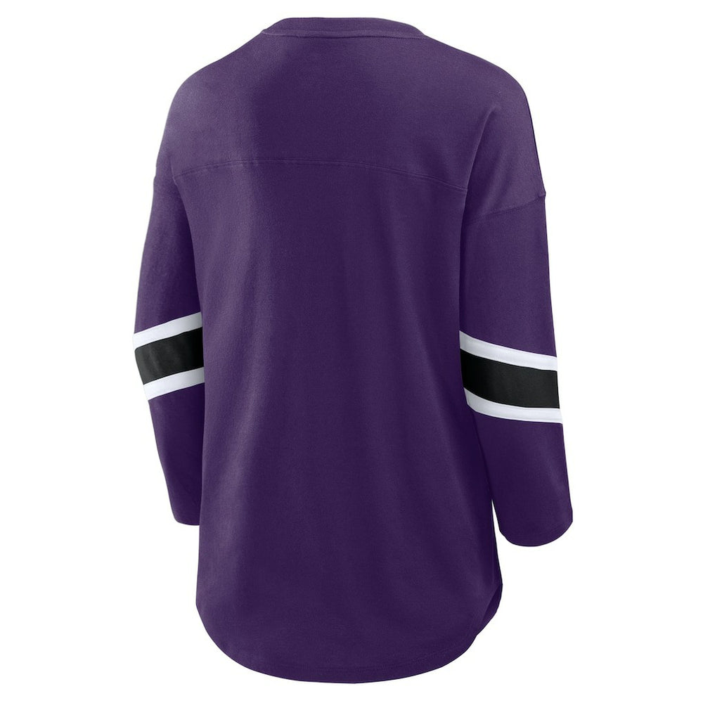 Fanatics Baltimore Ravens Women's Redzone 3/4-Sleeve T-Shirt Purple