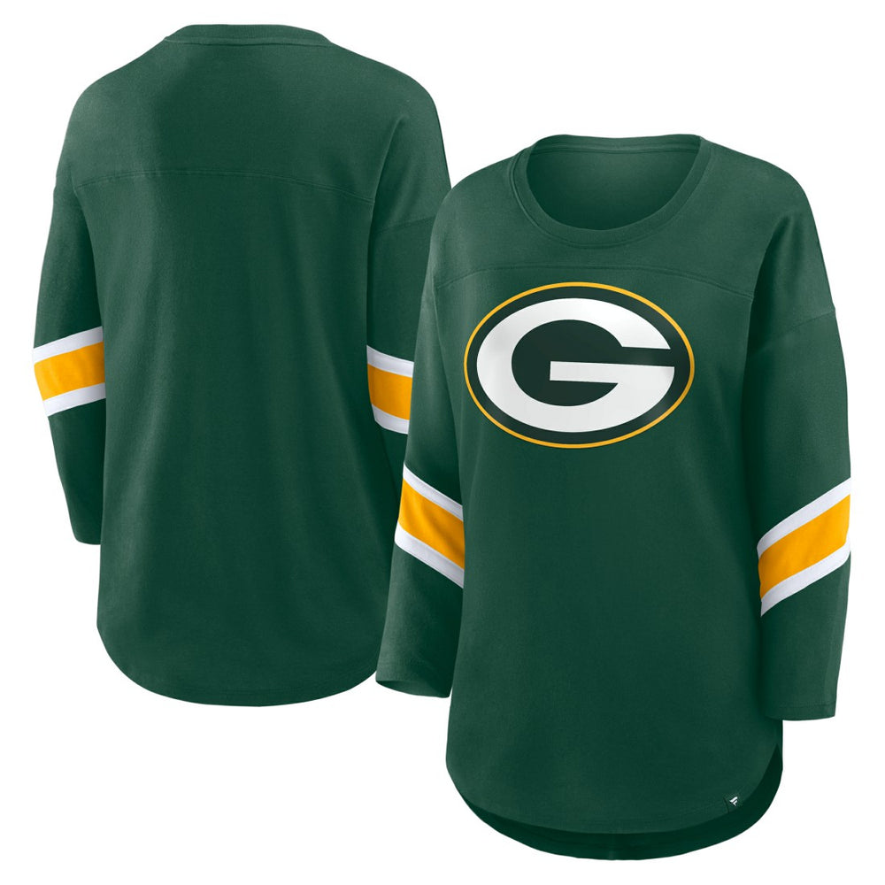 Fanatics Green Bay Packers Women's Redzone 3/4-Sleeve T-Shirt Green