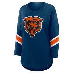 Fanatics Chicago Bears Women's Redzone 3/4-Sleeve T-Shirt Navy