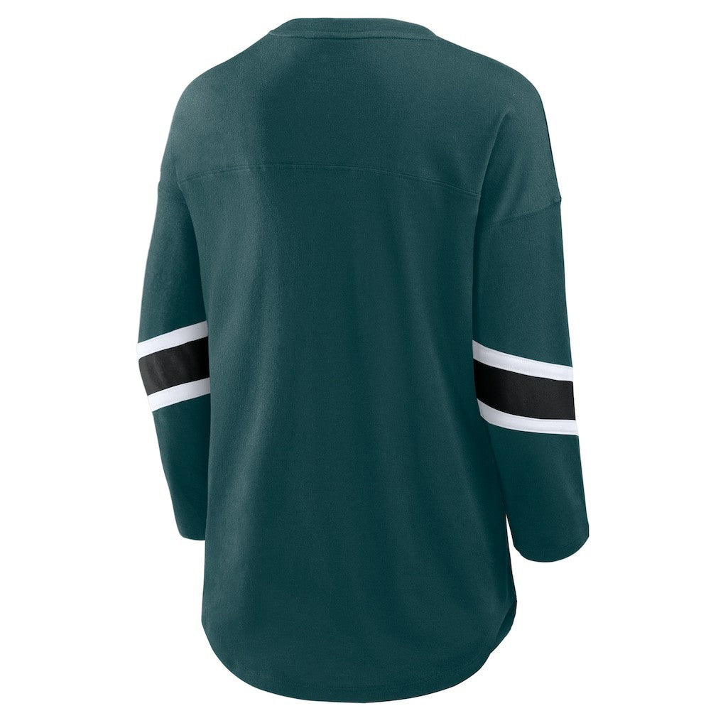 Fanatics Philadelphia Eagles Women's Redzone 3/4-Sleeve T-Shirt Green