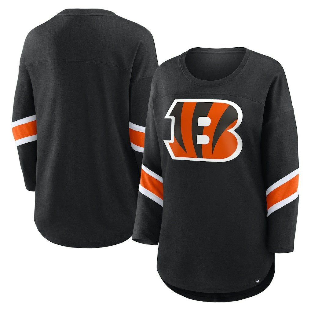 Fanatics Cincinnati Bengals Women's Redzone 3/4-Sleeve T-Shirt Black