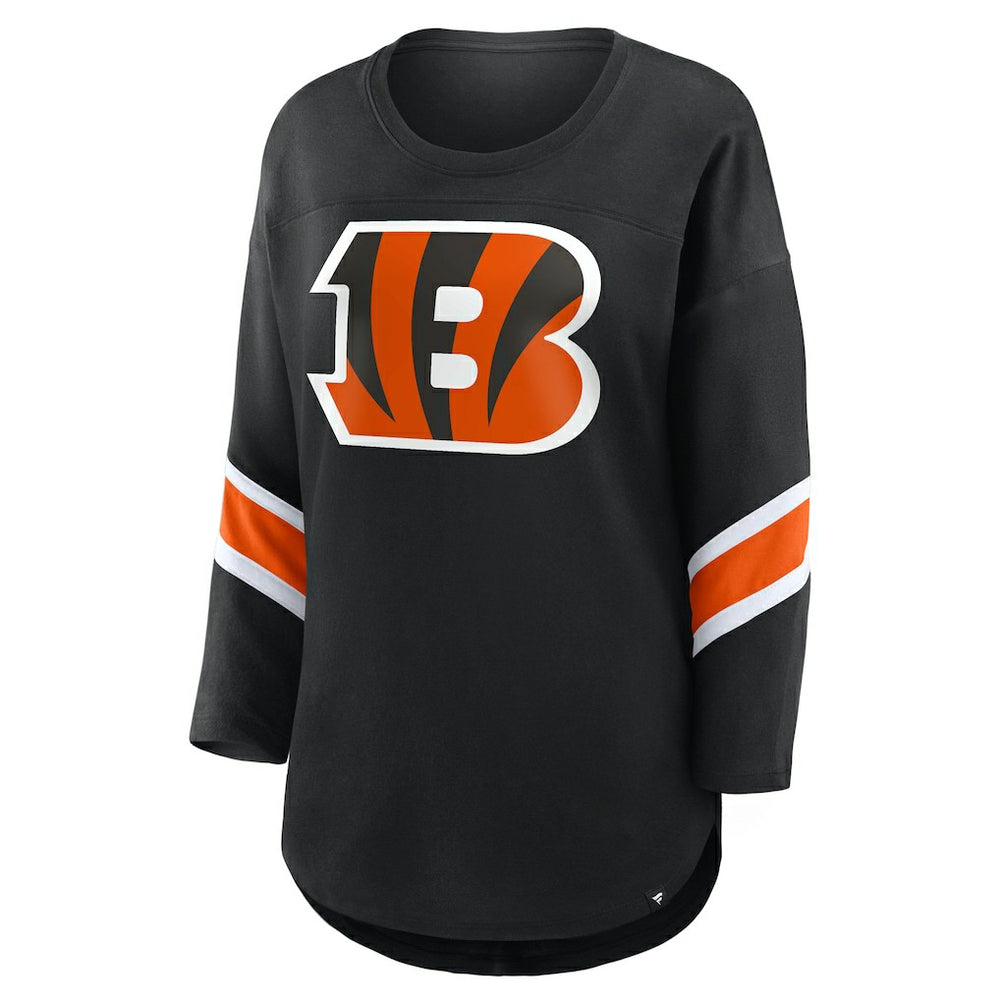 Fanatics Cincinnati Bengals Women's Redzone 3/4-Sleeve T-Shirt Black