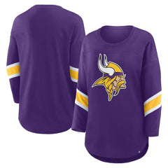 Fanatics Minnesota Vikings Women's Redzone 3/4-Sleeve T-Shirt Purple