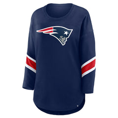 Fanatics New England Patriots Women's Redzone 3/4-Sleeve T-Shirt Navy