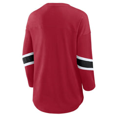 Fanatics San Francisco 49ers Women's Redzone 3/4-Sleeve T-Shirt Scarlet