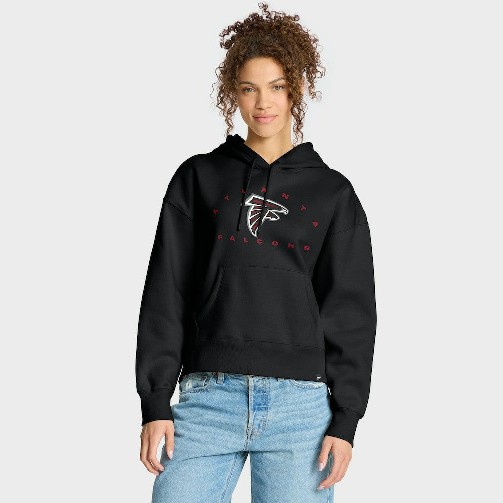 Fanatics Atlanta Falcons Women's Eligible Receiver Legacy Pullover Hoodie Black