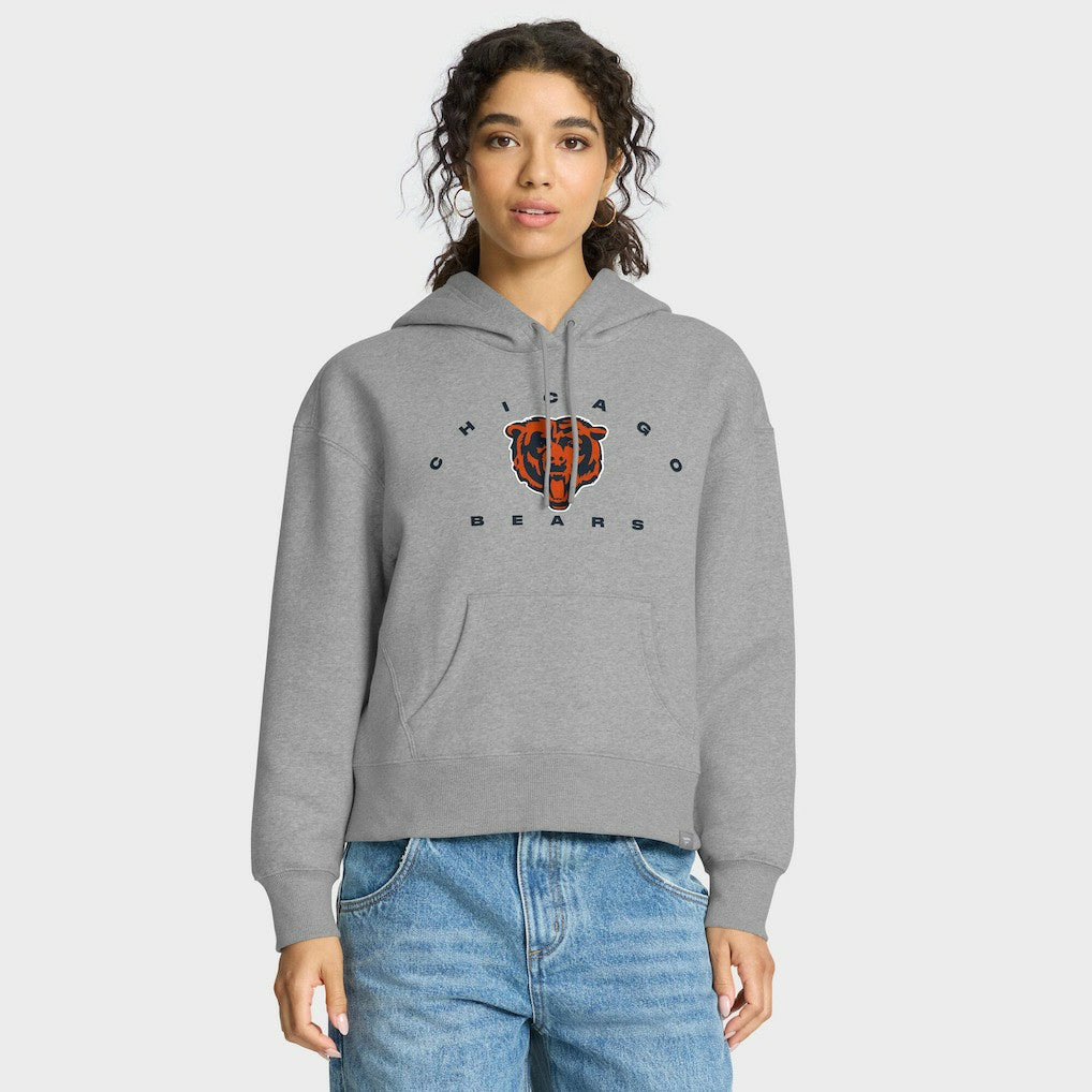 Fanatics Chicago Bears Women's Eligible Receiver Legacy Pullover Hoodie Heather Gray