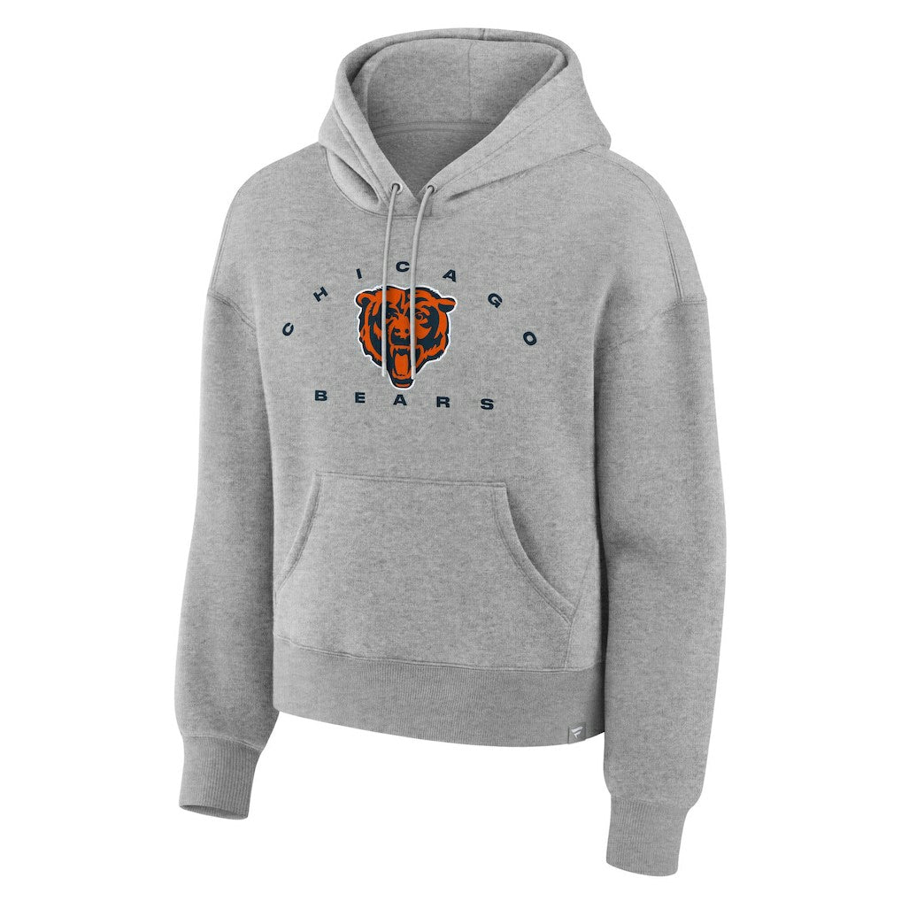 Fanatics Chicago Bears Women's Eligible Receiver Legacy Pullover Hoodie Heather Gray