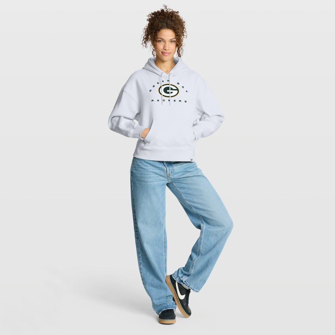 Fanatics Green Bay Packers Women's Eligible Receiver Legacy Pullover Hoodie White