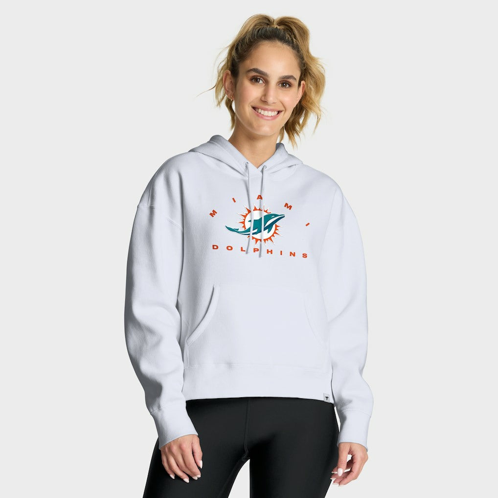 Fanatics Miami Dolphins Women's Eligible Receiver Legacy Pullover Hoodie White