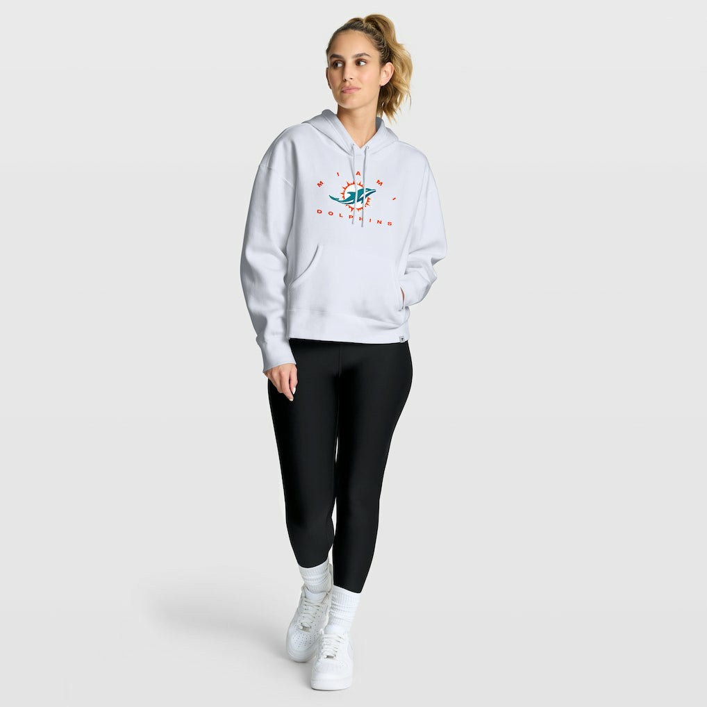 Fanatics Miami Dolphins Women's Eligible Receiver Legacy Pullover Hoodie White